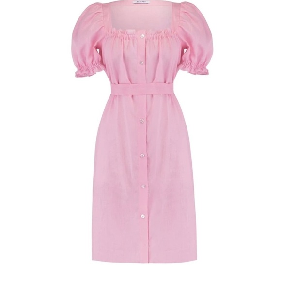 SLEEPER BRIGITTE MINI DRESS IN PINK - Picture 3 of 16